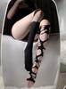 Irregular Punk Hollow Hot Girl Subculture Black Ripped Stockings Leggings Y2k Millennium