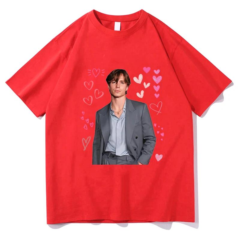 

Винтажная футболка I Love Nicholas Chavez, унисекс, женская, с круглым вырезом, хлопковая, с сердечками, футболки с коротким рукавом, летняя одежда, уличная одежда 4XL