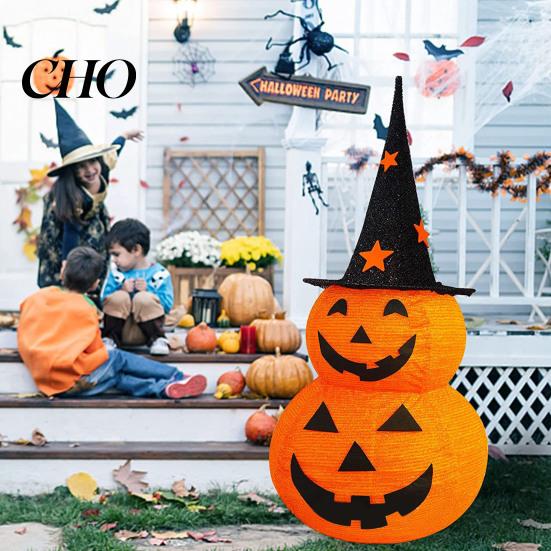 Decorative Pumpkin Light 3FT Halloween Collapsible Decoration Battery Operated Up Holiday Party Lantern Pop Jack-o-Lantern for Indoor Outdoor