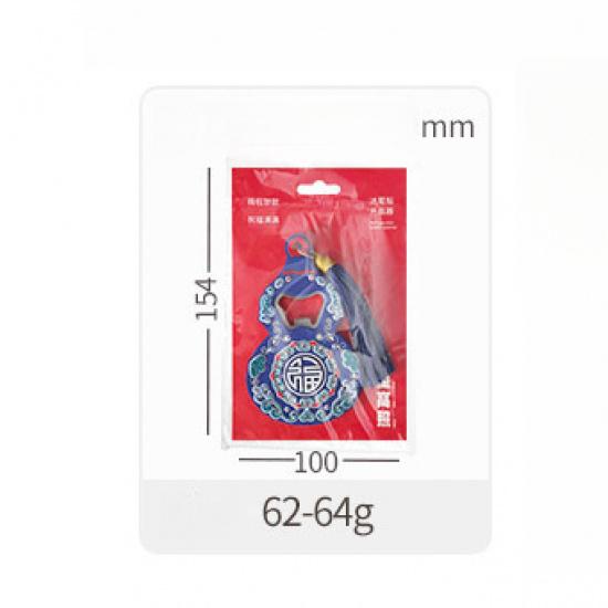 Kreativní domácí otvírák na láhve ve stylu čínských symbolů štěstí, lze přilepit na lednici pro snadné skladování, perfektní jako kreativní dárek