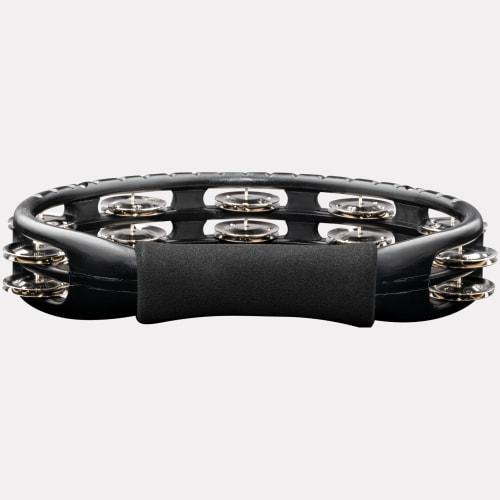 MEINL Percussion Traditional ABS Tambourine with Steel Jingles, Black, TMT1BK