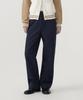 Covernat Woman Straight Cotton Pants Navy
