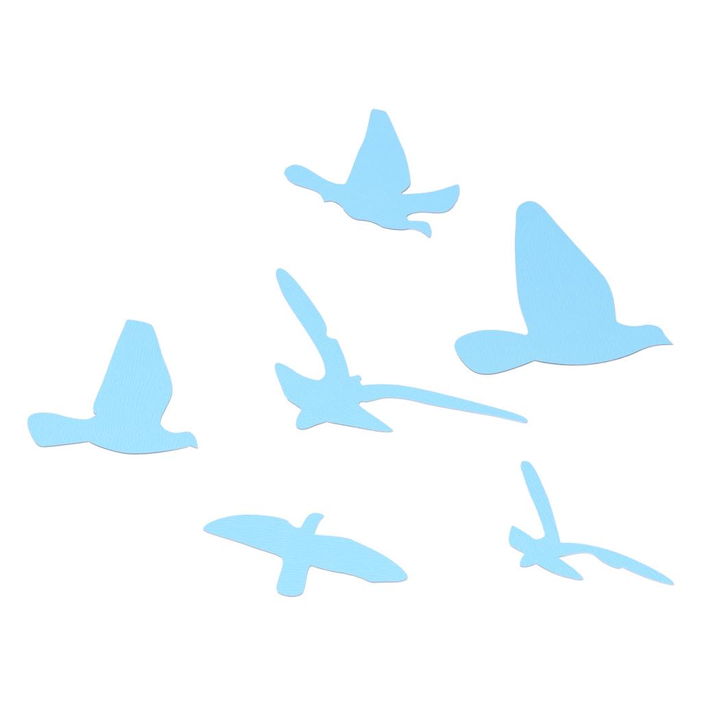 Bird Shape Mirror Wall Sticker Wall Decals for Living Room Bedroom Decoration