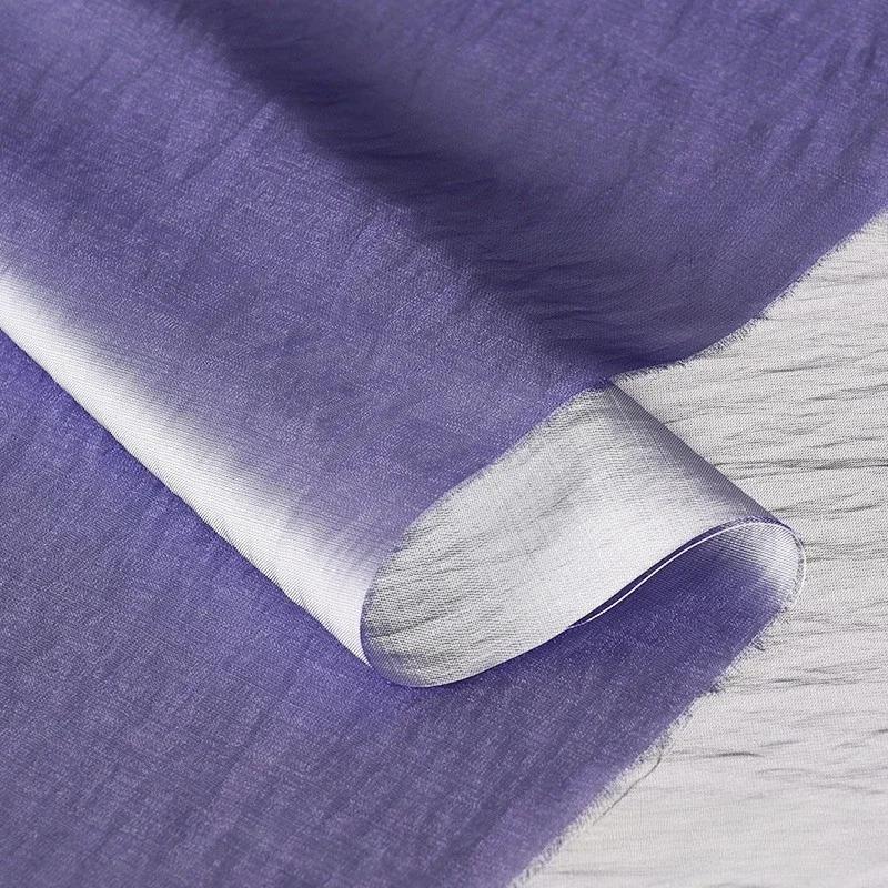 100x150cm Acetate Satin Fabric Pleated Texture Lightweight Breathable Shirt Dress Apparel for Diy Sewing Rayon Material