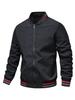 2026 Spring Men's Casual Baseball Jacket with Stand-up Collar