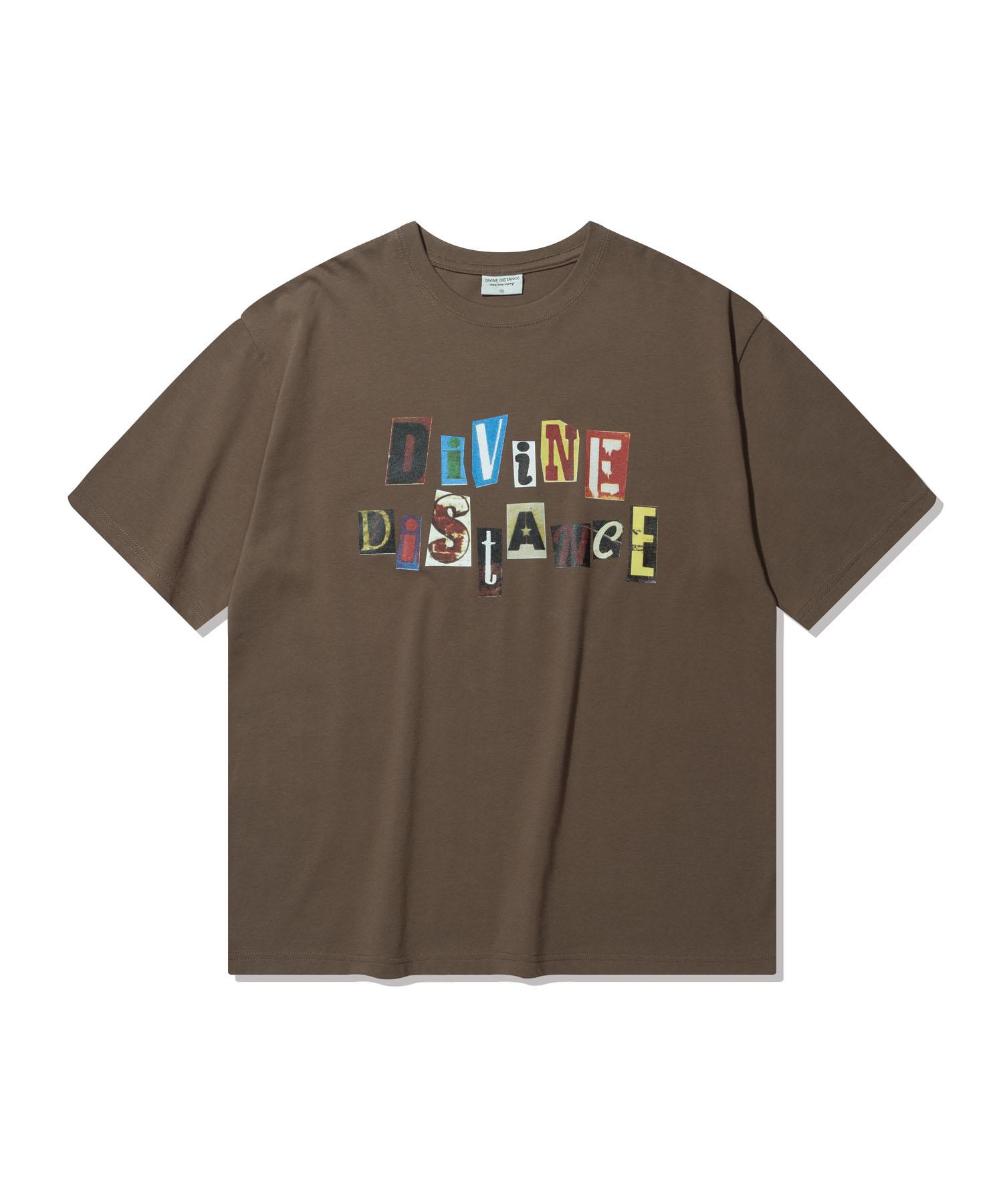 Divine Distance Collage Piece T-Shirt [Brown] L