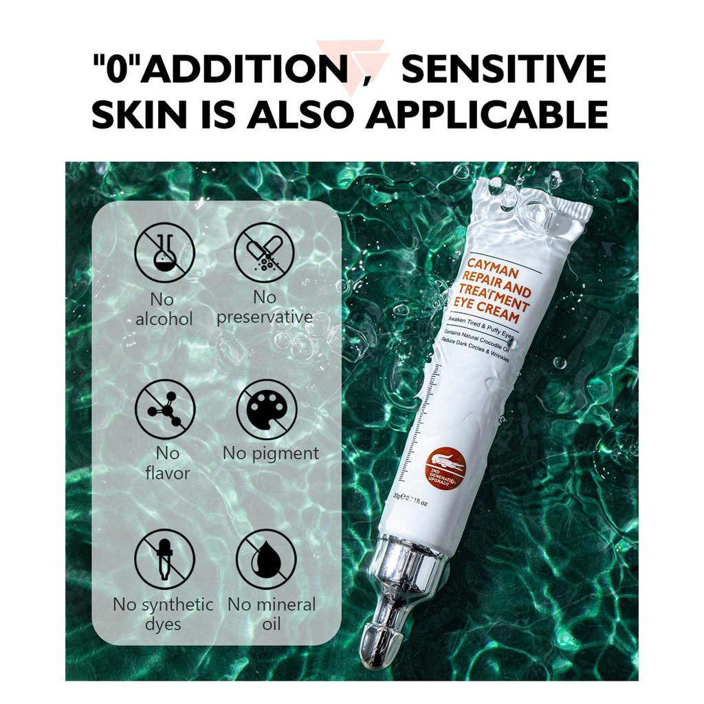 Anti-aging Eye Cream Cayman Silk Protein Eye Cream For Wrinkles, Fine Lines, Dark Circles, Puffiness & Bags, 20g