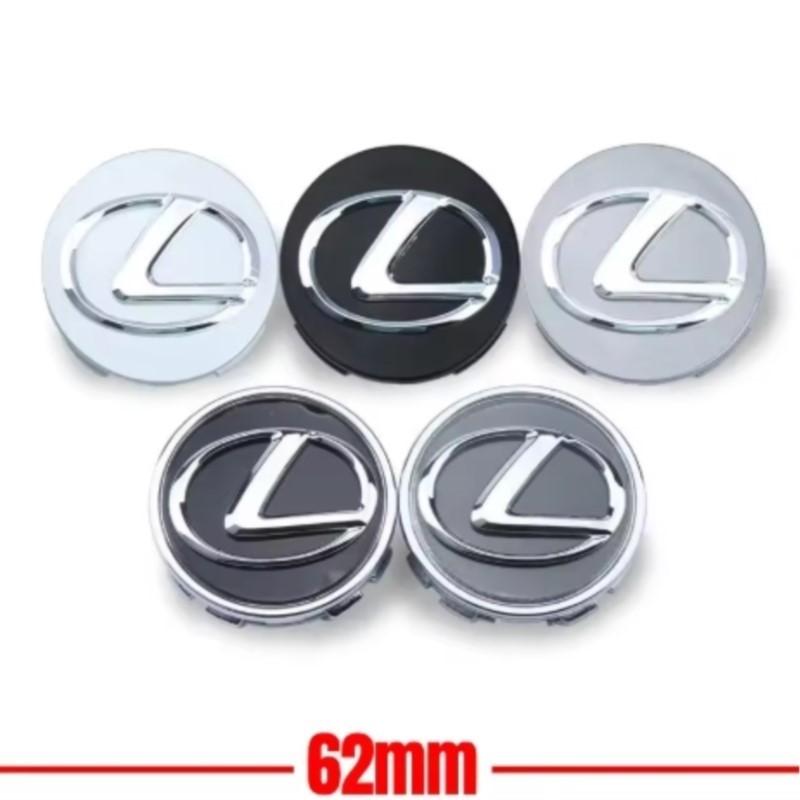 2026 Autocollants Intérieurs Chauds 4 Pièces 62 MM Cache-Moyeux de Roue de Voiture Badge Accessoires Auto Pour Lexus ES300 RX330 RX300 GS300 IS