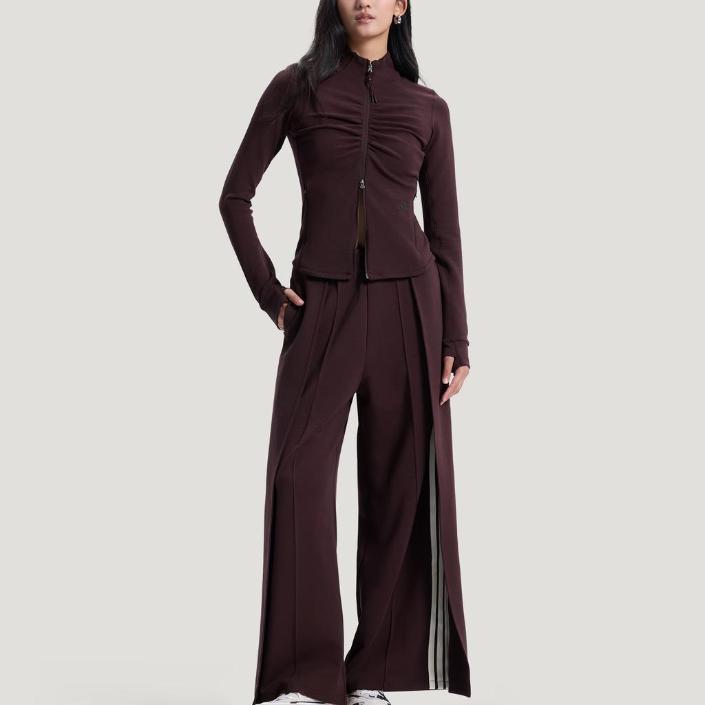 Adidas FW25 Samuel Gui Yang Co-Created Gather Short Sports Casual Slim Fit Zip Jacket Women Jacket KU5376
