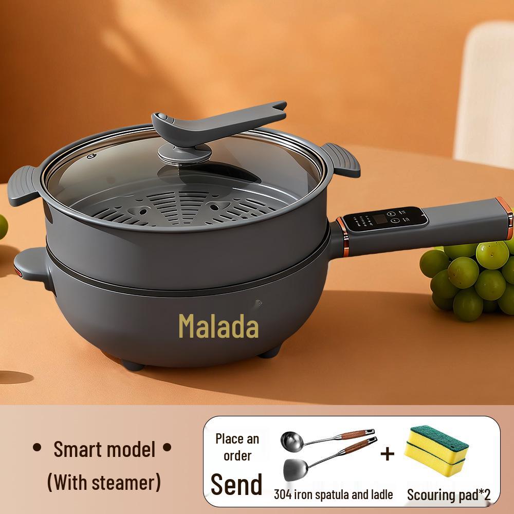Smart Non-Stick All-in-One Electric Stir-Fry Wok and Cooking Pot for Dorms and Households