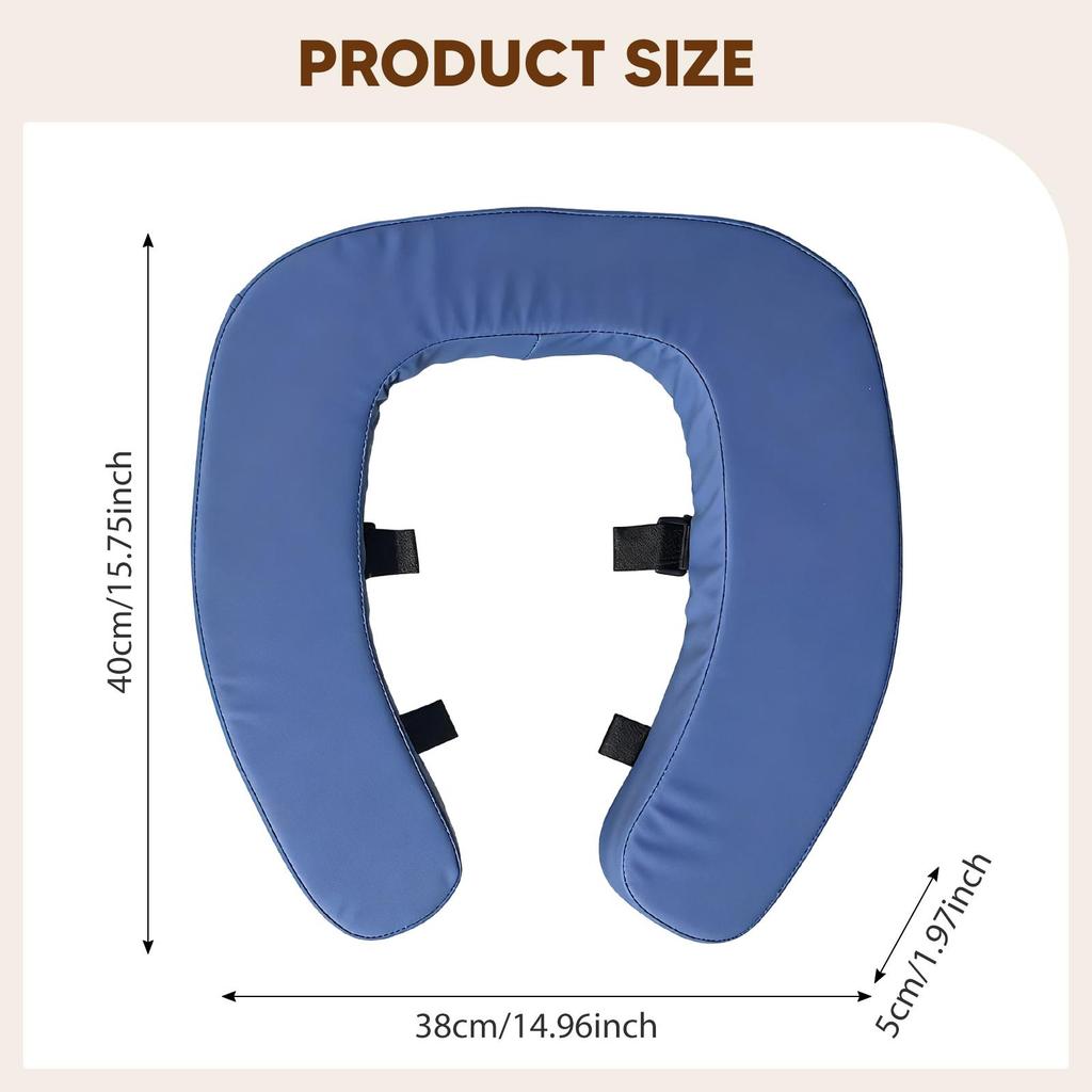 Elevated Toilet Seat Cushion, Raised Lifter, Comfortable, Universal, Thicker Pad for