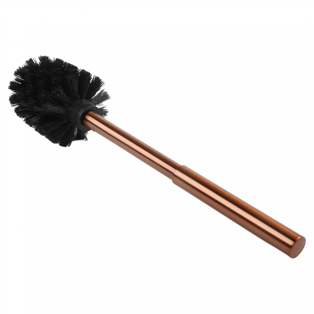 Easily Accessible Gold Stainless Steel Toilet Brush Designed for Comfort