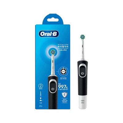 Escova de Dentes Elétrica D100 Vitality Cross Action Preta