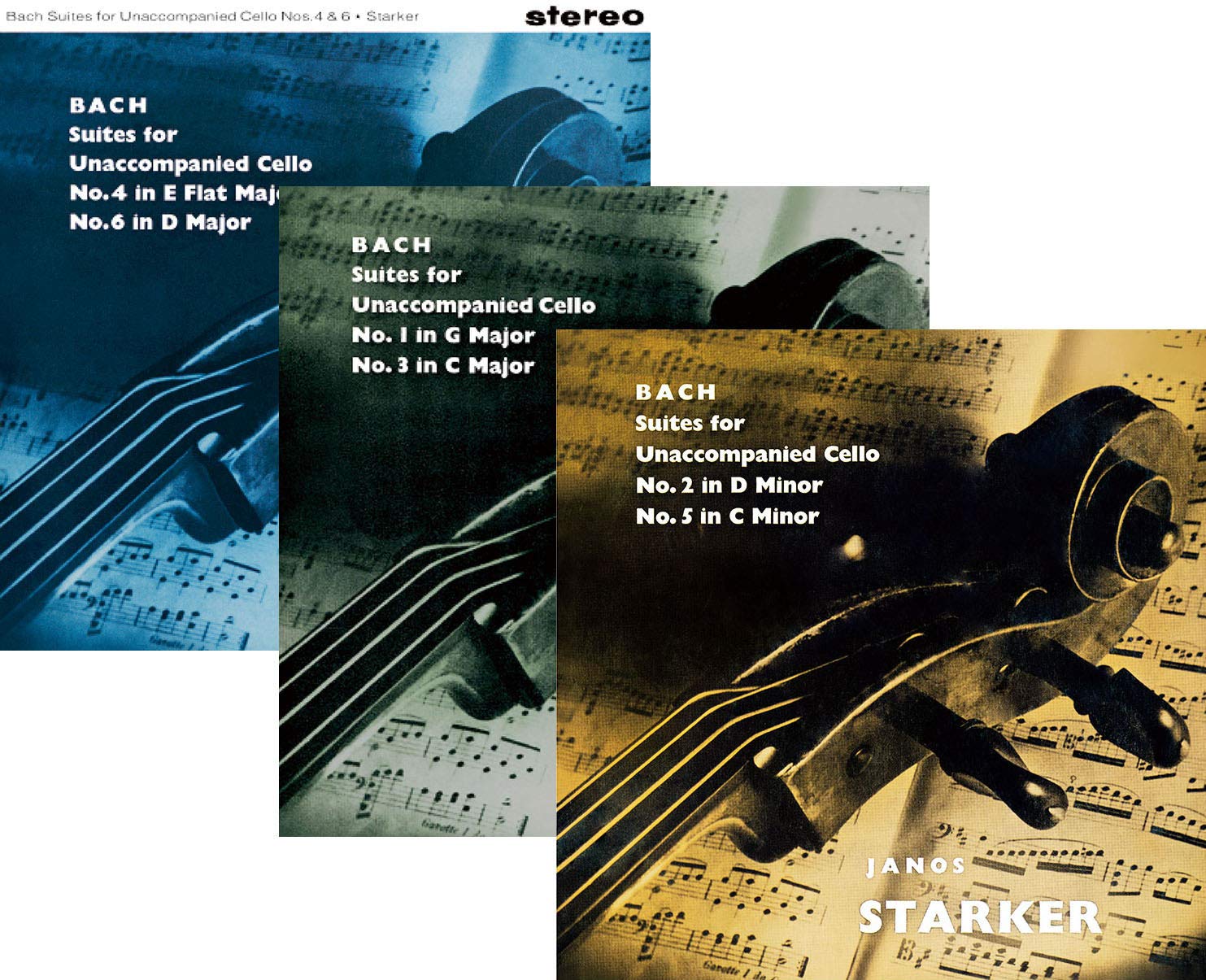 

J.S. Bach: All Unaccompanied Cello Songs / Yanosh Starkel (J.S.Bach: Suites for Unaccompanied Cello / Janos Starker) [3LP] [Import] [Japanese Belt and