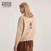 Teenie Weenie Women's 2025 Fall Color-Block Round Neck Knit Sweater