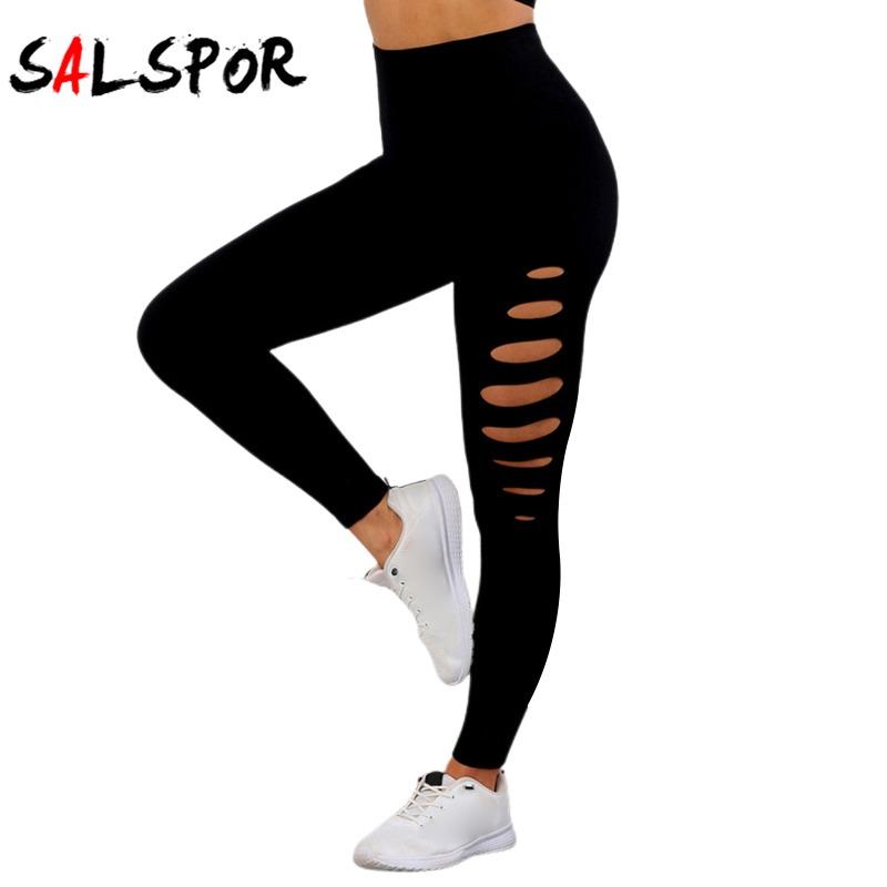 

Женские леггинсы для йоги Hollow, бесшовные спортивные леггинсы с высокой талией S чёрный