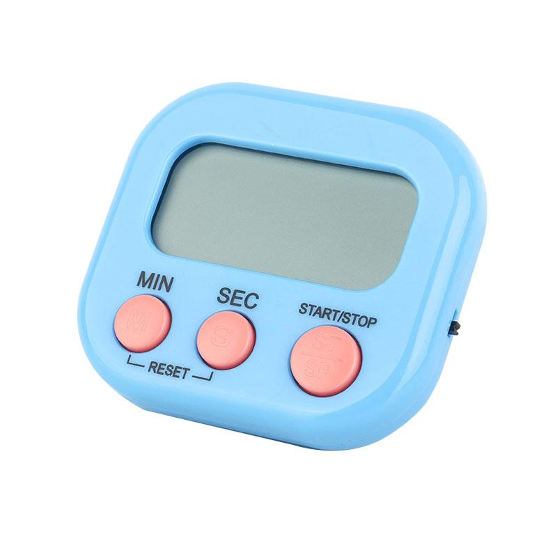 

LED Counter Display Alarm Clock Manual Electronic Countdown Sports Magnetic Digital Timer Kitchen Cooking Shower Study Stopwatch Kitchen Timers blue