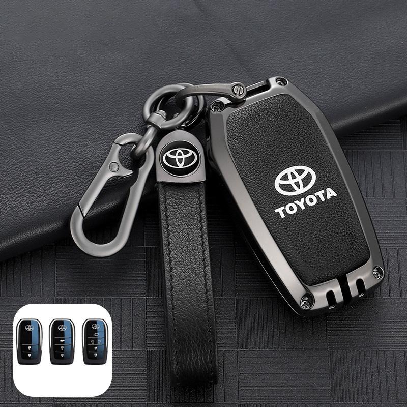 Car Key Case For Toyota 86 Camry Corolla Crown Highlander Rav4 Alphard Vellfire Venza Yaris Prado Hilux Fortuner Land Cruiser