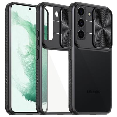 Case for Samsung Galaxy S22, Slide Camera, Black