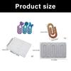 Paperclip Silicone Molds Resin Bookmarks Silicone Mould For Epoxy Resin Crafting Candle Paper Clamp Jewelry