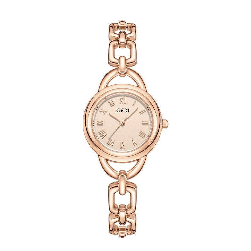 Light Luxury Niche High-End Bracelet Watch Student Retro Temperament Women'S Quartz Alloy Waterproof Watch