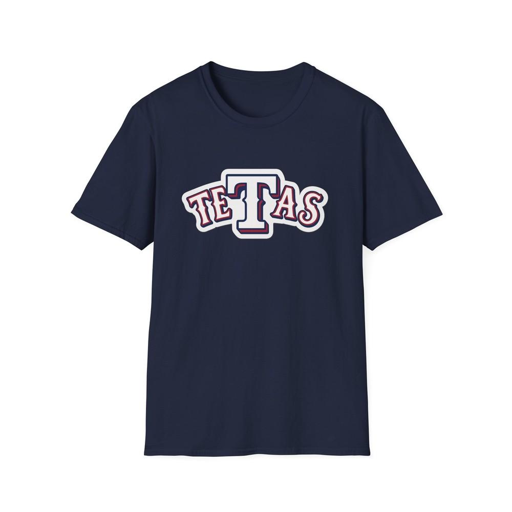 Tetas Texas Funny Graphic Tee Playful Unisex Softstyle T-Shirt Baseball Rangers Unisex T-Shirt M