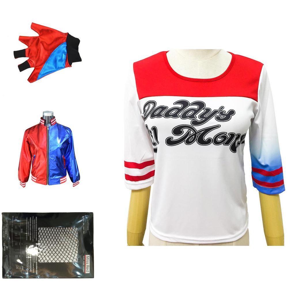 Costume Cosplay Anime Gioco Caldo Outfit Ispirato a Harley Quinn Per Donne