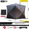 Pentagonal Winter Outdoor Sauna Tent: Portable Steam & Sweat Box for Ice Fishing and Medicinal Bath.
