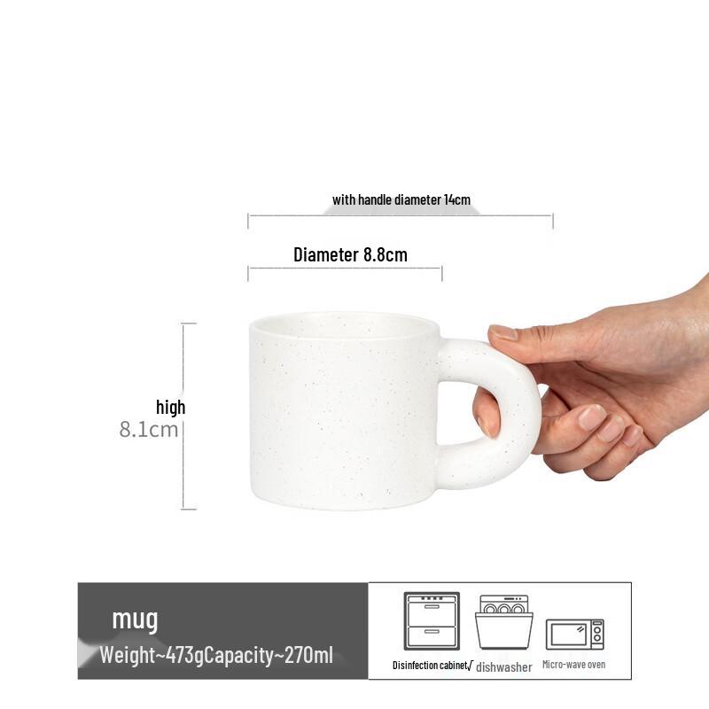 

OLOEY Japanese Ceramic Thick Handle Mug Set