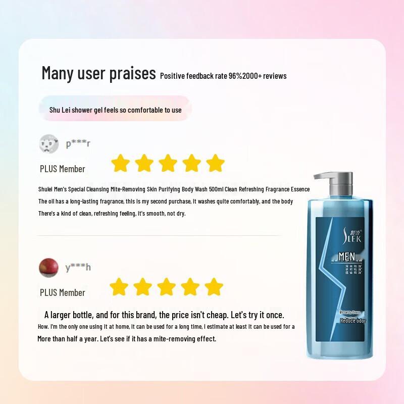 SLEK Men's Refreshing Shower Gel