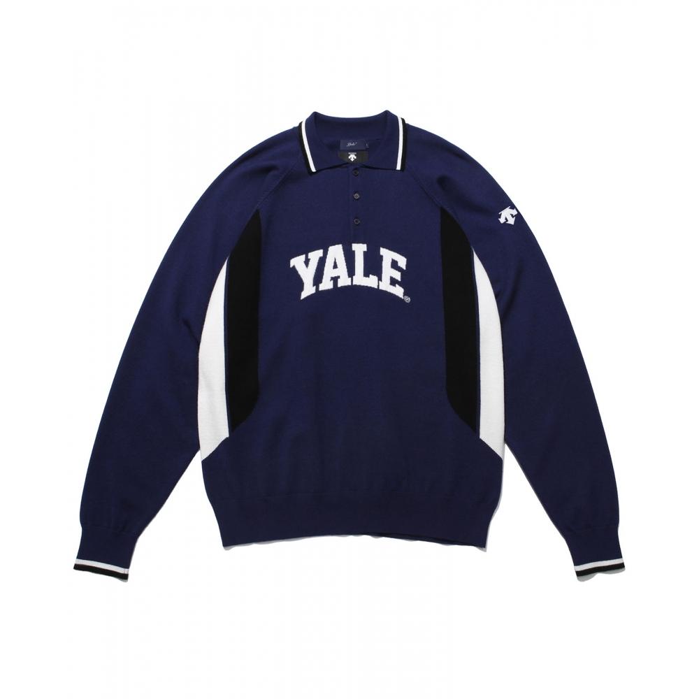 

YALE [YALE x DSCENTE] ЖАККАРДОВЫЙ РЕГЛАН PK KNIT VTG BLUE