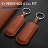 Leather Car Smart Remote Key Case Cover Shell for Mazda 3 6 Atenza Axela Demio CX5 CX3 CX7 CX9 MX5 Key Protector Fob Keychain