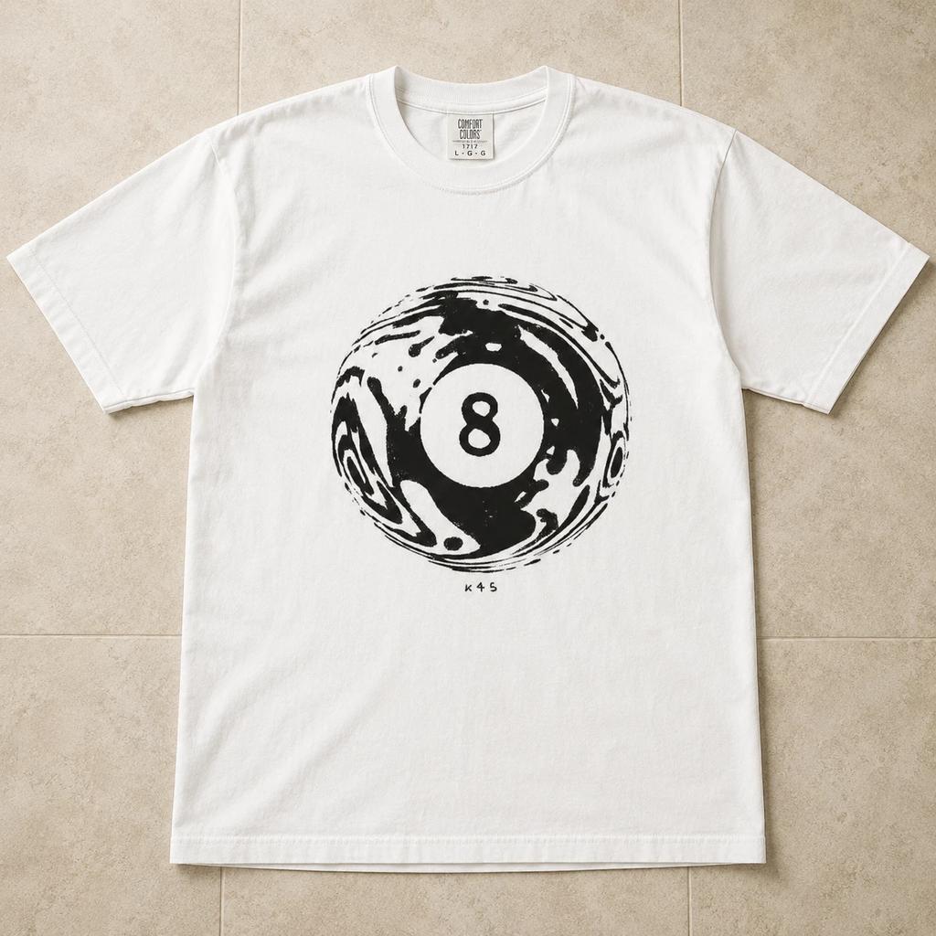 8 Ball Graphic T Shirt Vintage Y2K Pool Billiards Streetwear Unisex Tee