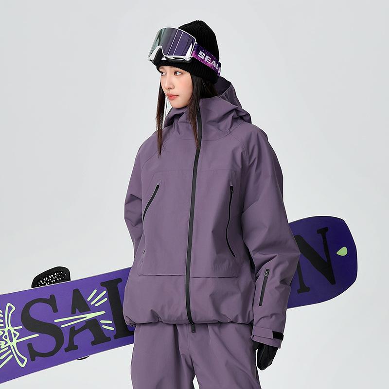 Men's and Women's Ski Suit Outdoor Winter Warm Snowboard Suit Waterproof Windproof Skiing Jacket and Pants Set Oversize Breathable Insulated Snow Suit
