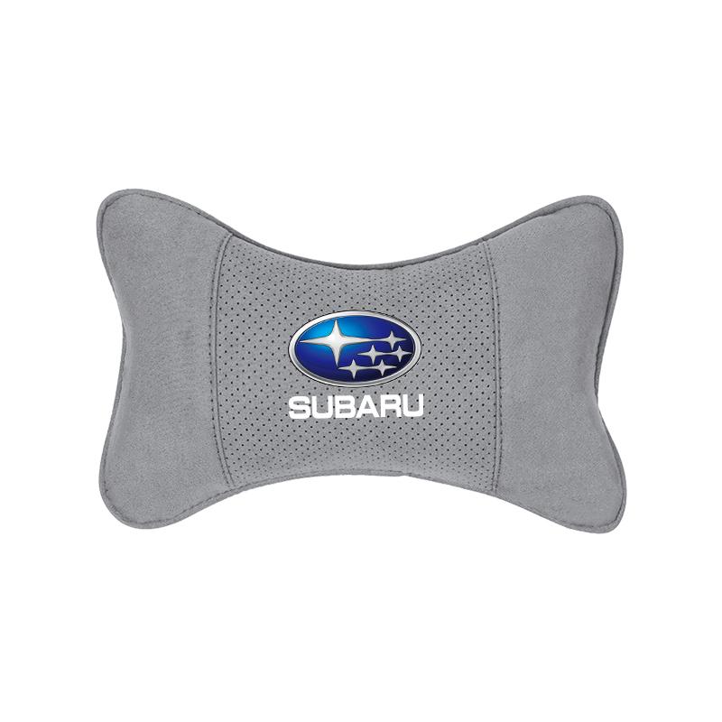 1 Stück Wildleder Autositz Kopfstütze Nackenkissen Innenzubehör für Subaru STI Impreza Legacy WRX BRZ Forester XV Outback Levorg