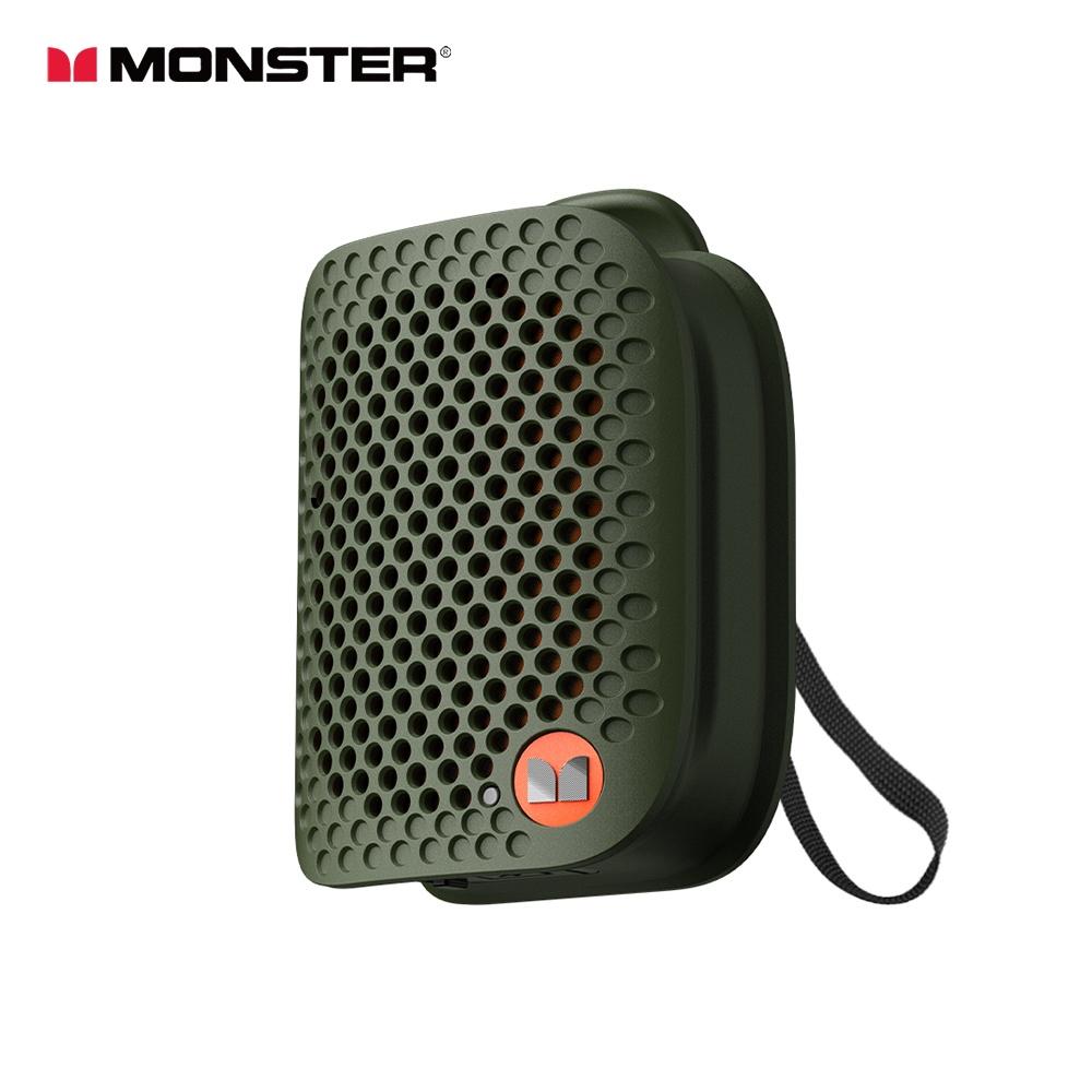Monster M3 Magnetic Clip-On Mini BT V5.4 Portable Outdoor Sport Wearable Wireless Bluetooth Speakers With Bass Mic