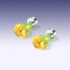 Floral Cubic Zirconia Ear Stud Earrings, Hypoallergenic Titanium Stackable Cartilage Helix Conch Piercing Jewelry