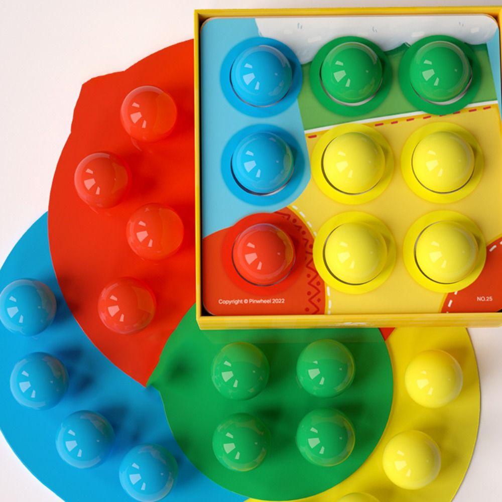 Large Particles Jigsaw Board Games Shape Sorter Mushroom Nail Beads Puzzle Toys  Kindergarten Kids