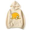 Adventure Time Animation TV Series Jake Cartoon Pattern Pullover for Men and Women Harajuku Fashion Street Harajuku