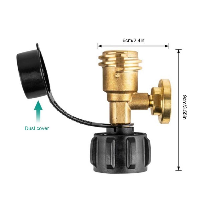 Propane Tank Gauge Level Indicator Precise Gas Pressure Meter Propane Adapter Gauge Brass Propane Gas Gauge for RV Camper Heater