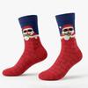 Unisex Christmas Pattern Long Cotton Socks, Knit Socks