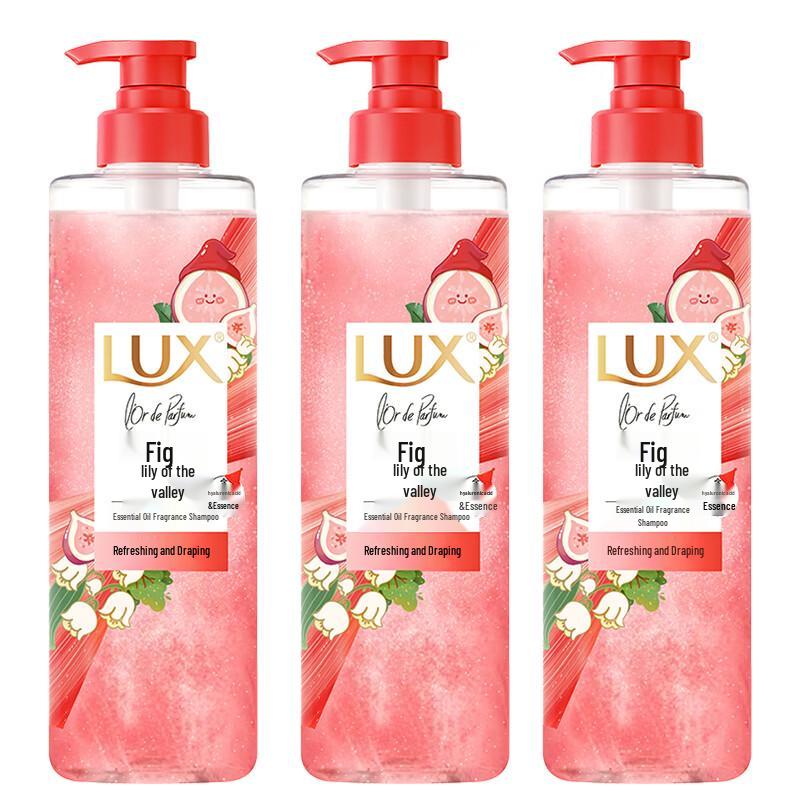 Lux Fig & Lily of the Valley Essential Oil Shampoo 3-Pack