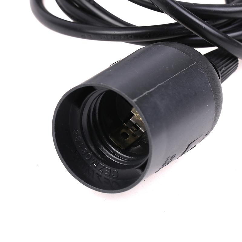 E27 Hängelampenfassung mit 0,5/0,8/1/1,2/1,5/2M Hängekabel Deckenlampensockel für Haushaltshänge-Pendelleuchte Kronleuchter