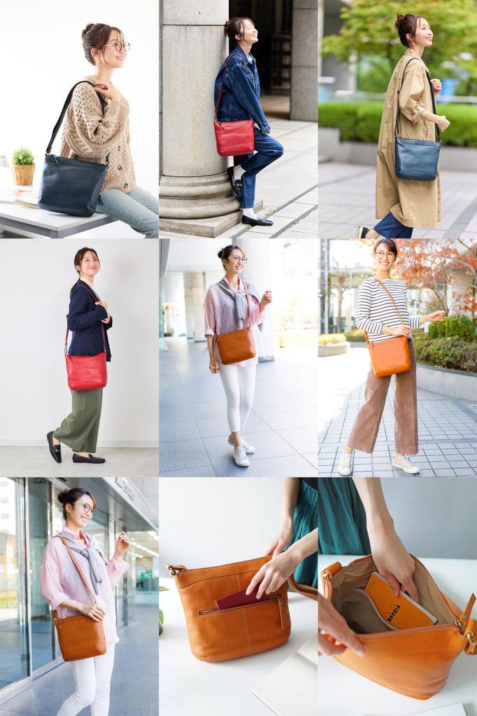 Dakota Sanfte Leder-Umhängetasche, 1033511, Damen, Schokolade, DA-1033511-41