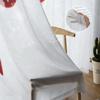 Christmas Decoration Balls And Berries Sheer Curtains For Living Room Bedroom Balcony Transparent Window Blinds Kitchen Drapes