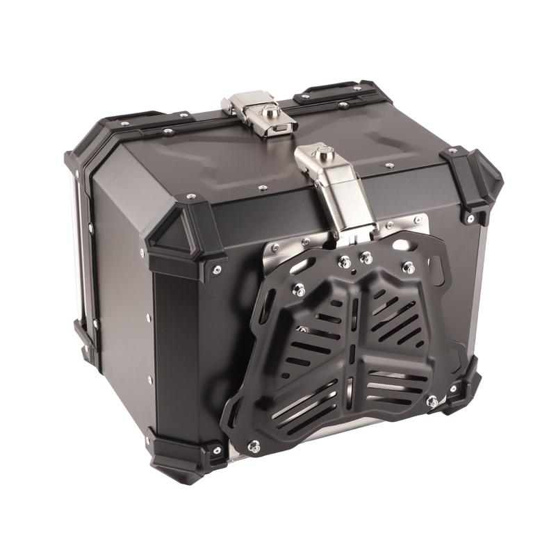 Motorbike Storage Box Top Box Tail Box Trunk Carrier Universal Black 45L Motorcycle  Aluminum Top Case Tail Box Luggage