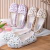 Summer Women's Non-Slip Flat Sandals - White Hollowed-Out Comfort Shoes for Nurses, Pregnant Women, and Moms