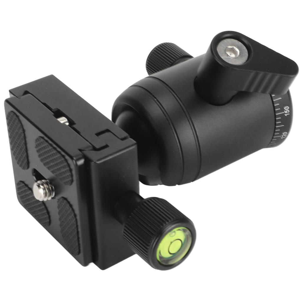 Panoramic Ball Head 360 Degree Rotating 38in Thread Metal Tripod Head with 14in Quick Release