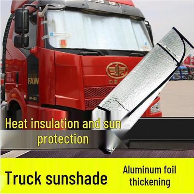 Große LKW-Windschutzscheiben-Sonnenschutz - Aluminiumfolie Wärmeisolierung (220x80cm)