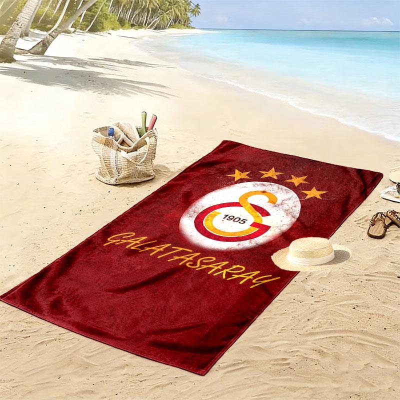 Galatasaray S Print Beach Towel, Large Soft Quick Dry Towel for Beach Camping Swimming